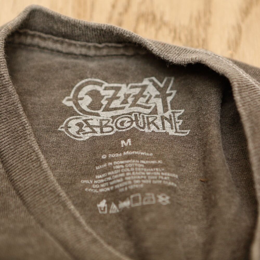 Ozzy Osbourne Blizzard of Ozz Cutoff Tee Distressed Black Graphic Tank M Repro - Picture 2 of 4